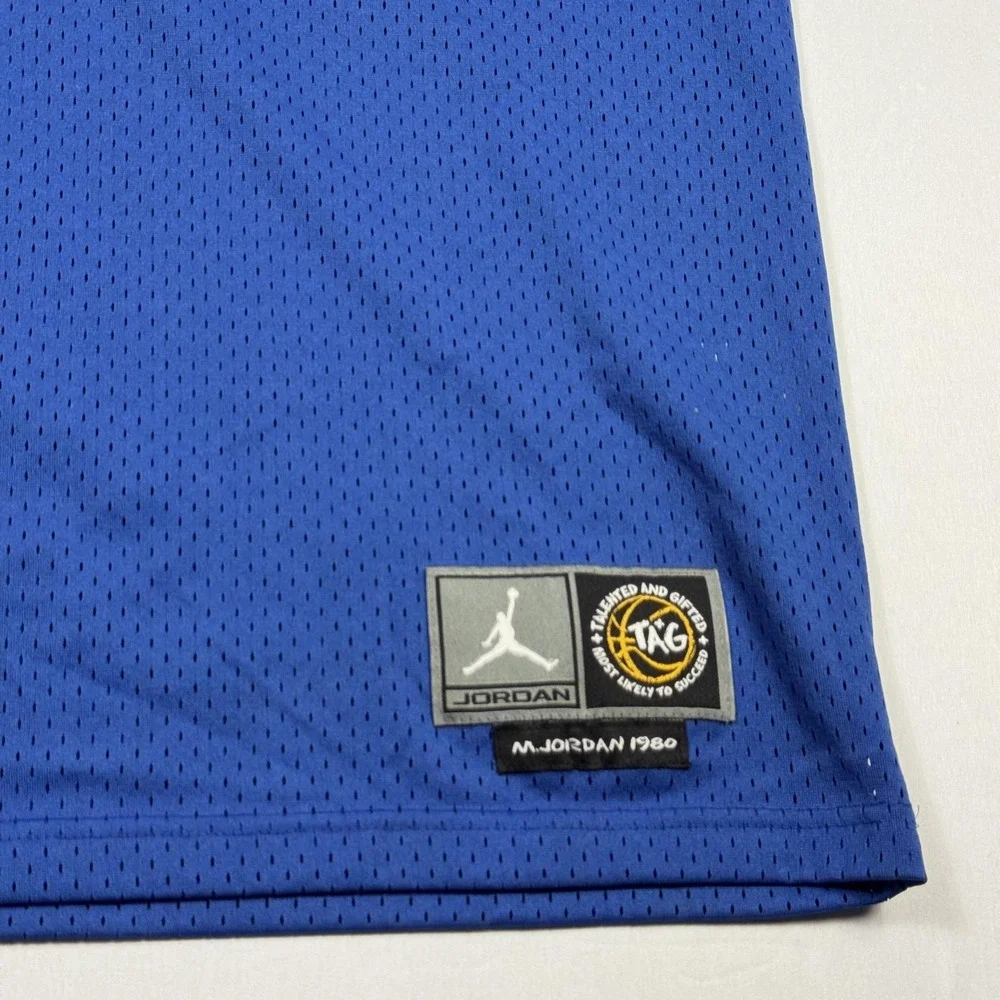 Nike Michael Jordan High School Jersey #23‎ Shirt Men 2XL Blue Bucs Basketball